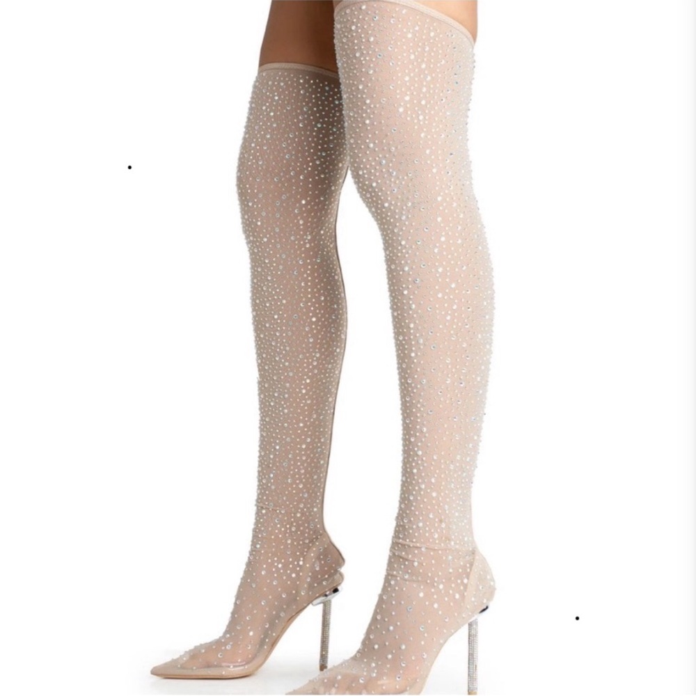 Sparkling Over-the-Knee Boots